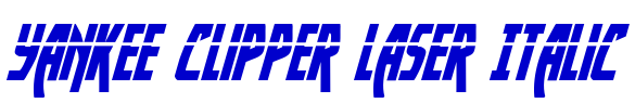 Yankee Clipper Laser Italic fonte